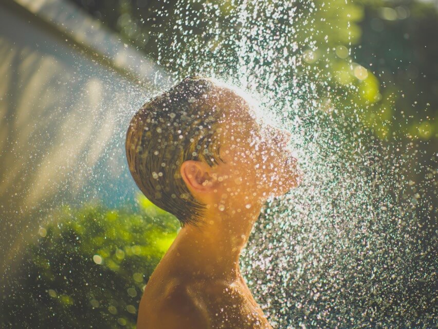 Calming shower meditation?>